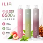 ILIA 6500口拋棄式電子煙 | 一次性大容量 · 多口味任選 · 可充電設計